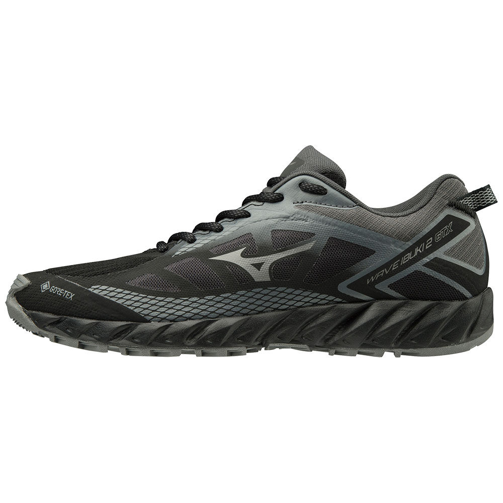 Mizuno WAVE IBUKI 2 GTX - Erkek Trail Koşu Ayakkabısı - Siyah Türkiye (KPUIJS-863)